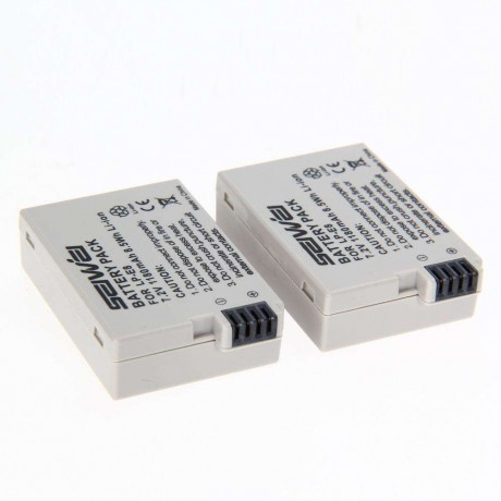 2x Battery  Dual Charger for LP-E8 LPE8