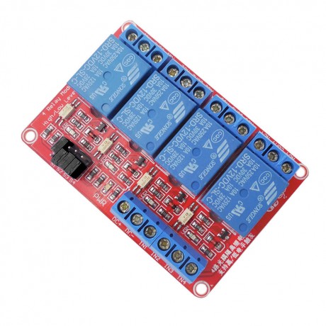 4-Channel 12V Relay Module with Optocoupler HL Level Triger