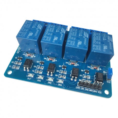 5V Four 4 Channel Relay Module With optocoupler