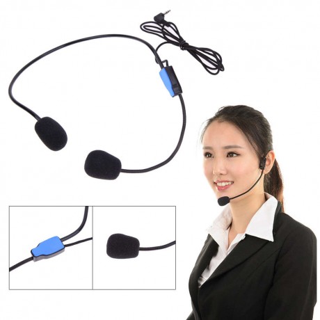 Wired Hands Free Headset Microphone Mic system Megaphone Speaker Teacher