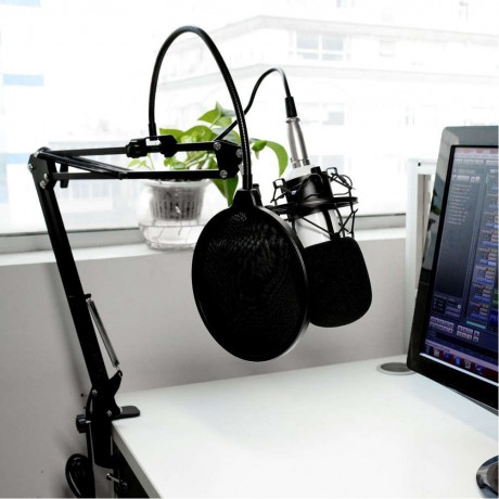 BM-700 Studio Broadcasting Recording Condenser Microphone White