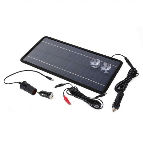 12V 8.5W Portable Solar Panel Battery Charger Solar Car Charger Car Boat