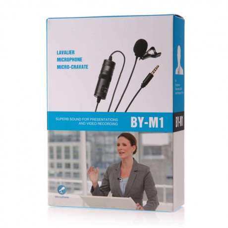 Boya Lavalier Lapel Omnidirectional Condenser Recording Microphone for iPho