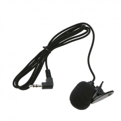 Mini Clip-on Lapel Microphone Hands-free 3.5mm Condenser Wired Microphone