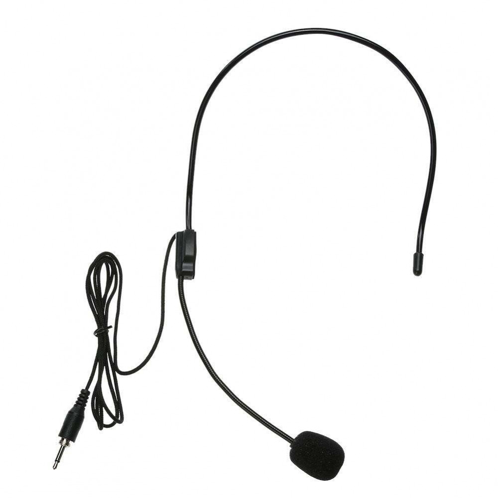 Mini Portable Lightweight Headset 3.5mm Thread Jack Condenser Microphone