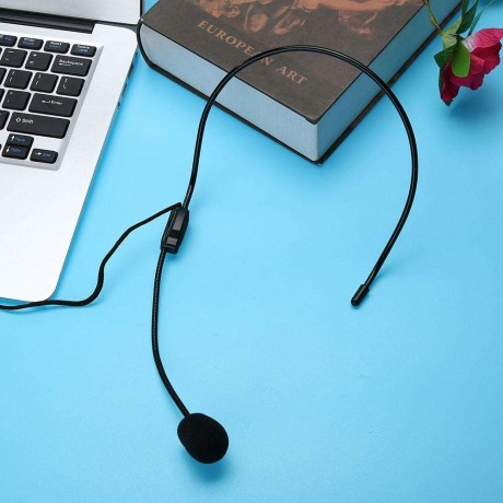 Mini Portable Lightweight Headset 3.5mm Thread Jack Condenser Microphone