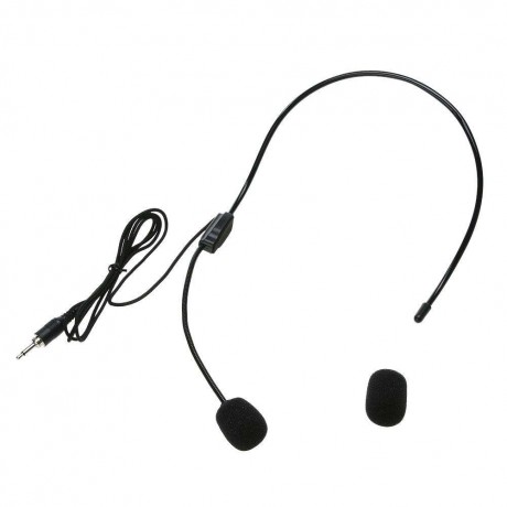 Mini Portable Lightweight Headset 3.5mm Thread Jack Condenser Microphone