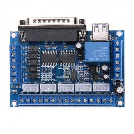 1pc MACH3 5 Axis CNC Port Stepper Motor Driver Controller Board