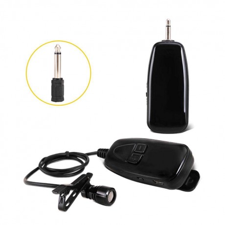 2.4G Wireless Microphone Lapel Clip Microphone Rechargeable Voice Amplifier