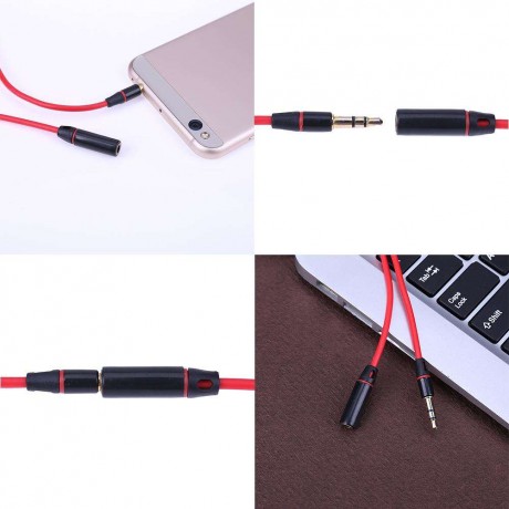 3.5mm Male to Female AUX Audio Headphone Stereo Extension Cable Cord 1.2m