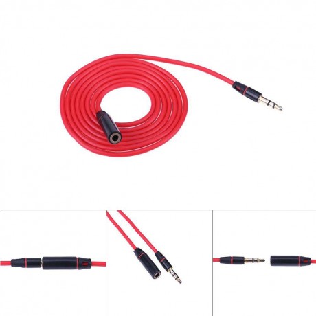 3.5mm Male to Female AUX Audio Headphone Stereo Extension Cable Cord 1.2m