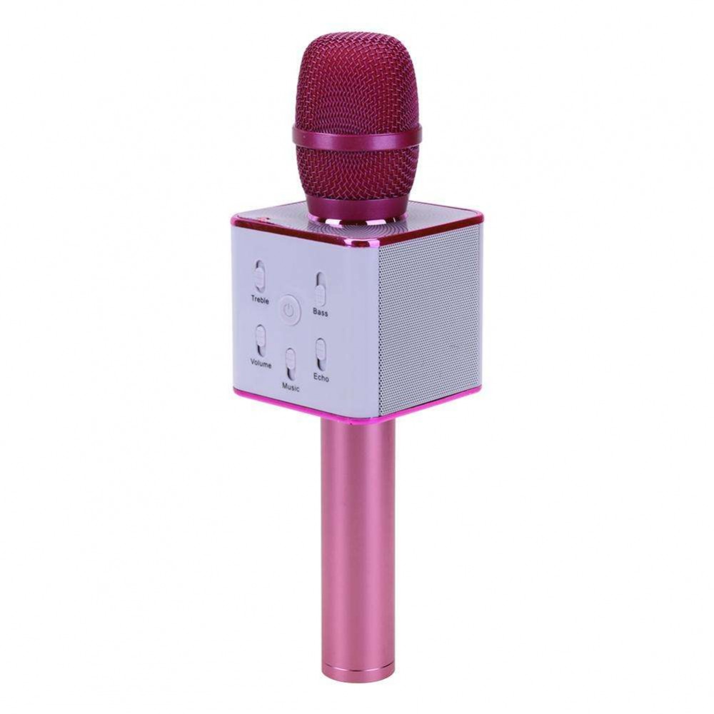 Q7 Wireless Bluetooth Karaoke Microphone Music Audio SpeakerPink