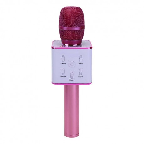 Q7 Wireless Bluetooth Karaoke Microphone Music Audio SpeakerPink