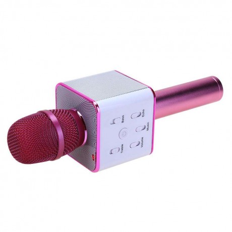 Q7 Wireless Bluetooth Karaoke Microphone Music Audio SpeakerPink