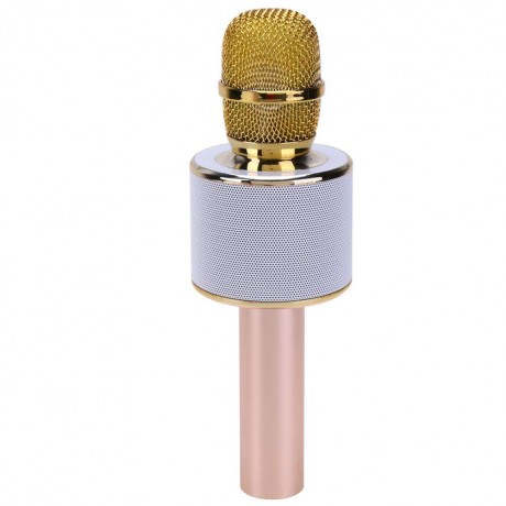 K26 Wireless Bluetooth Karaoke Microphone Audio Phone SpeakerGolden