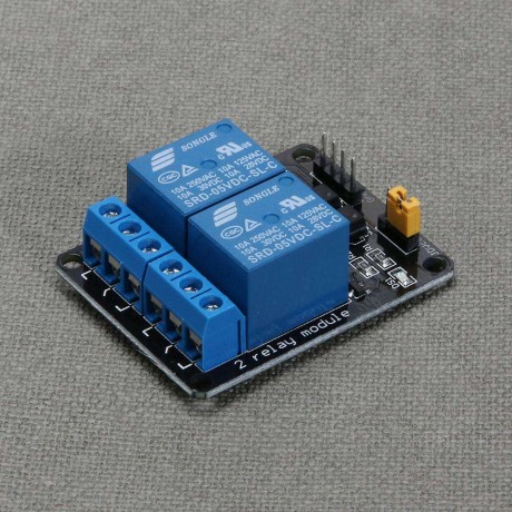 DC 5V 2 Way Relay Driver Control Module PLC Controller Board