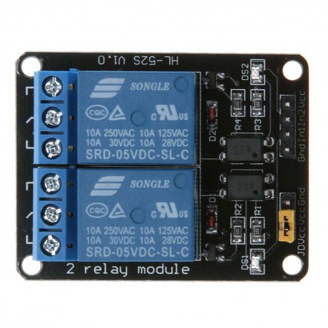 DC 5V 2 Way Relay Driver Control Module PLC Controller Board