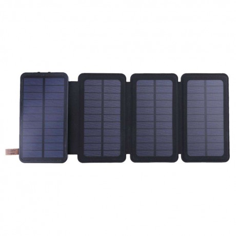 8000mAh Folding Solar Panel Waterproof LED Light Mobile Power Charger1