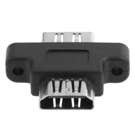 HDMI Female to Female Adapter Screw Lock Panel Cable Extender Connector