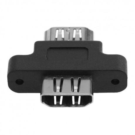 HDMI Female to Female Adapter Screw Lock Panel Cable Extender Connector