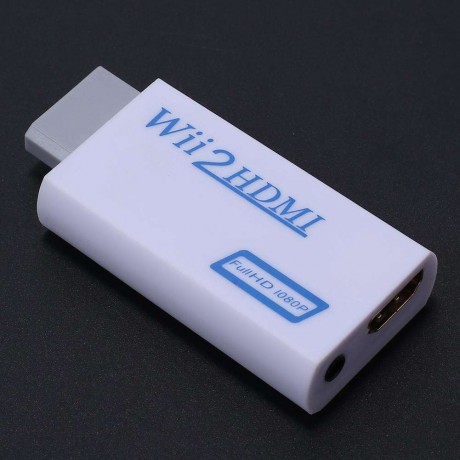 Full HD Wii To HDMI 1080P Upscaling Converter Adapter With 3.5 mm Audio Out