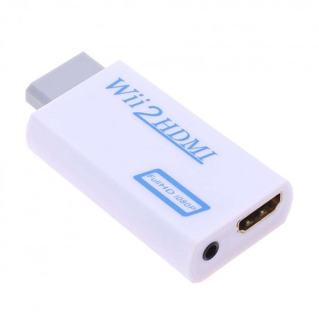 Full HD Wii To HDMI 1080P Upscaling Converter Adapter With 3.5 mm Audio Out