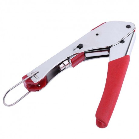 Coaxial Cable Wire Stripper Compression F Connector Crimping Pliers Tool