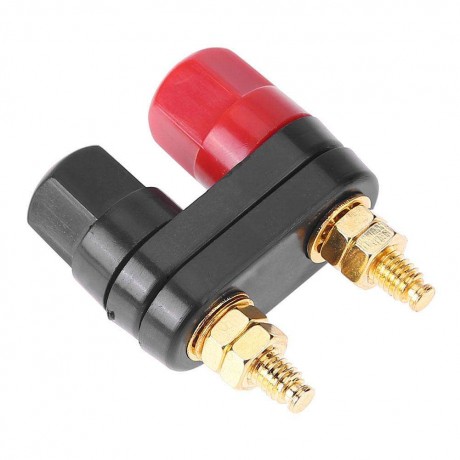 1pc Amplifier Speaker Banana Plug w Couple Terminals Red Black Connector