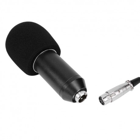 BM800 Dynamic Condenser Wired Microphone Sound Studio for SingingBlack