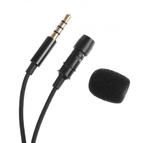 Wired Audio Sound Recording Condenser Microphone Metal Clip