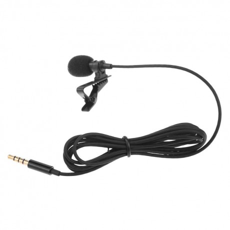 Wired Audio Sound Recording Condenser Microphone Metal Clip