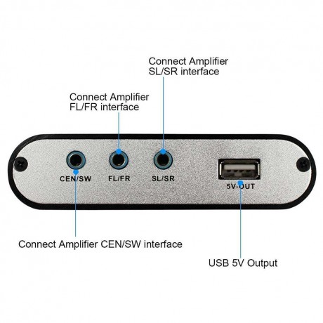 Digital Audio Decoder 5.1 Audio Digital Audio Converter HD Player with USB