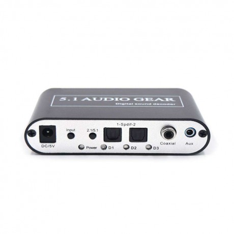 Digital Audio Decoder 5.1 Audio Digital Audio Converter HD Player with USB