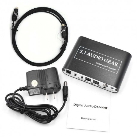 Digital Audio Decoder 5.1 Audio Digital Audio Converter HD Player with USB