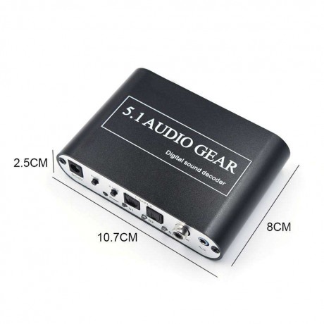 Digital Audio Decoder 5.1 Audio Digital Audio Converter HD Player with USB