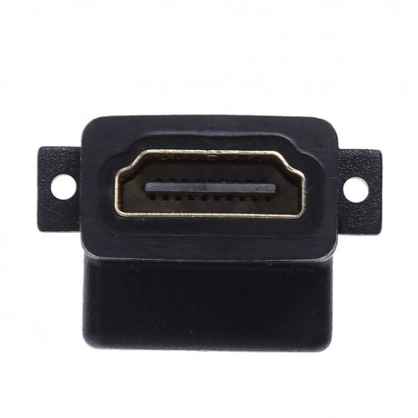 90 Degree HDMI Female to Female Coupler Adapter Converter with Screw Lock