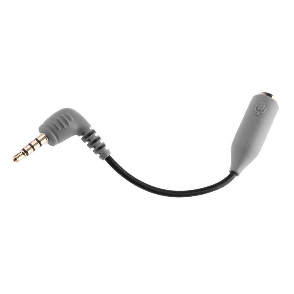 TRS to TRRS Microphone Extension Cable Adapter for iPhone Samsung Phones