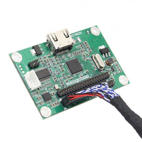 Geekworm LVDS to HDMI Adapter Board Converter Support 1080P Resolution