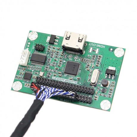 Geekworm LVDS to HDMI Adapter Board Converter Support 1080P Resolution