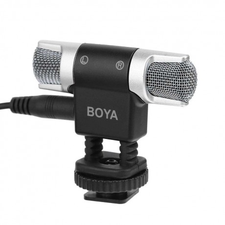 BY-MM3 Dual Head Stereo Wired Condenser Microphone