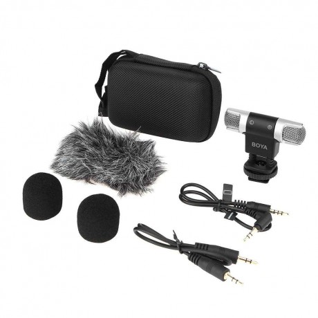 BY-MM3 Dual Head Stereo Wired Condenser Microphone