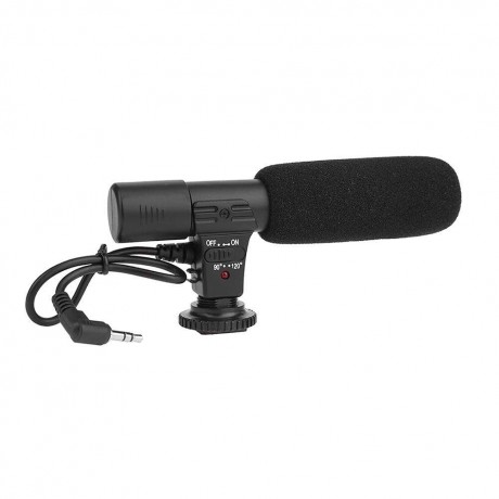 3.5mm Recording Microphone Digital Video DV Camera Studio Stereo Camcorder