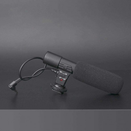 3.5mm Recording Microphone Digital Video DV Camera Studio Stereo Camcorder