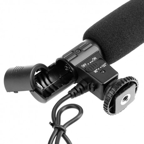 3.5mm Recording Microphone Digital Video DV Camera Studio Stereo Camcorder