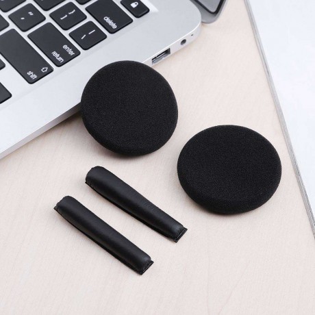 1 Pair Earpads wHeadband Cushions for Sennheiser PX100 PX200Black