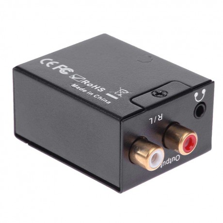 Optical Coaxial Toslink Signal Digital to Analog Audio Decoder Converter