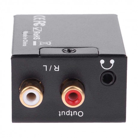 Optical Coaxial Toslink Signal Digital to Analog Audio Decoder Converter