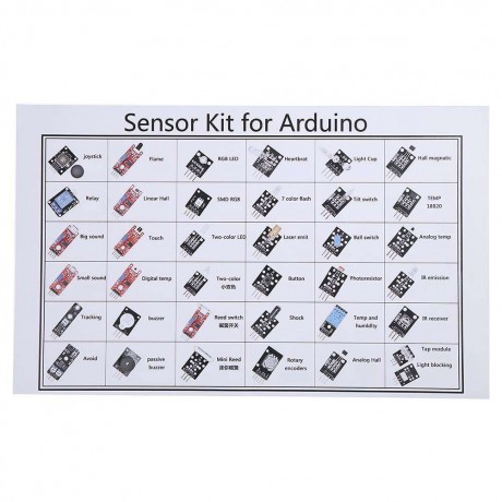 37pcs Sensor Module Kits for UNO R3 Mega2560 Mega328