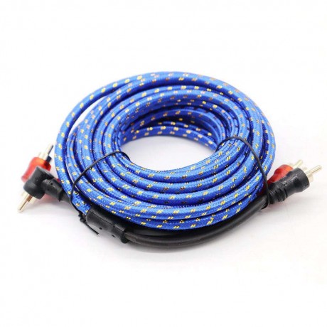 5m16ft RCA 2Male to 2Male Car Stereo Audio System AUX Cable Extension Wire