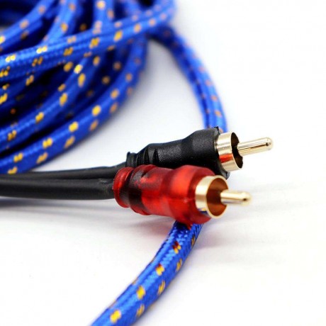 5m16ft RCA 2Male to 2Male Car Stereo Audio System AUX Cable Extension Wire